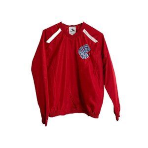 Augusta Sportswear Youth L Red White Long Sleeve Polyester Mesh Jacket Fish hook
